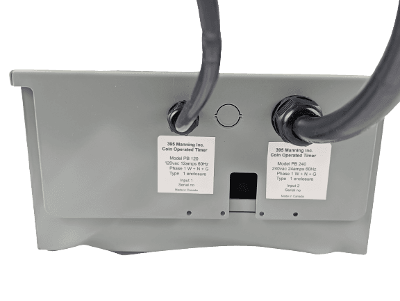 Pay Box Timer — Top View & Wiring