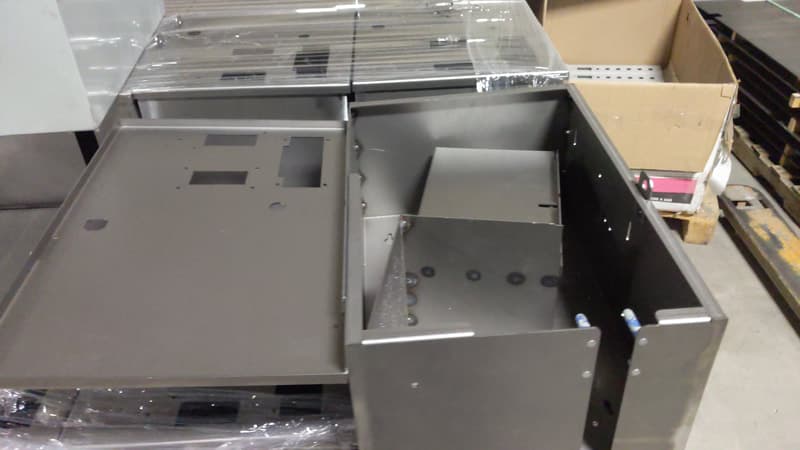 Bent metal enclosure parts