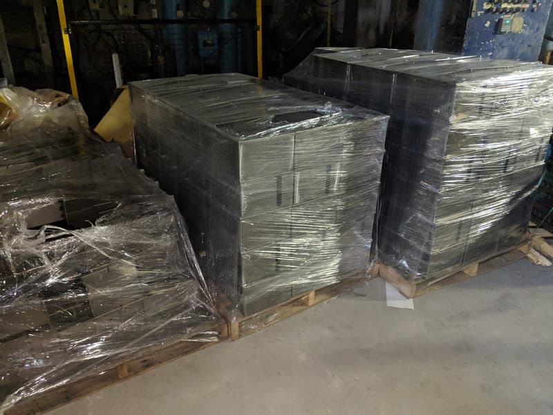 Completed metal enclosures