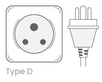 Type D plug - 240V international