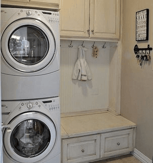 Stackable washer and dryer with 2 plugs