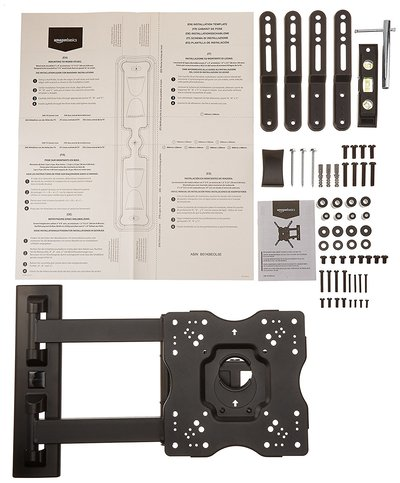 Articulating mount components and installation hardware