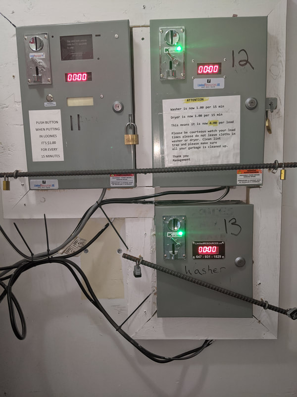 Multiple coin boxes with padlock security