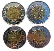 Collector and commemorative Canadian Toonies